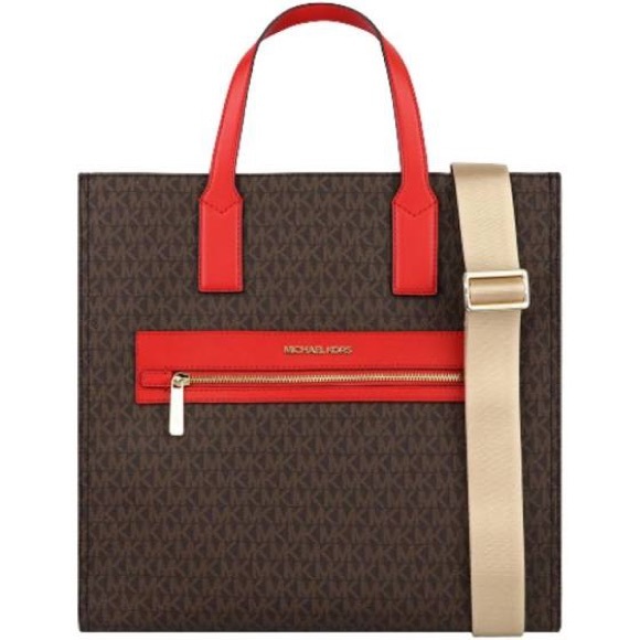 Michael Kors Handbags - Michael Kors Kenley Brown Signature Bag